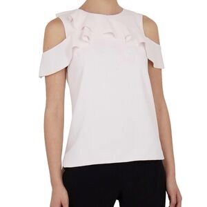 Ted Baker Light Pink Cold Shoulder Blouse